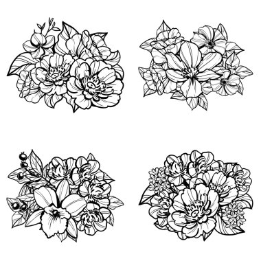 Çiçek demetleri ile ayarla