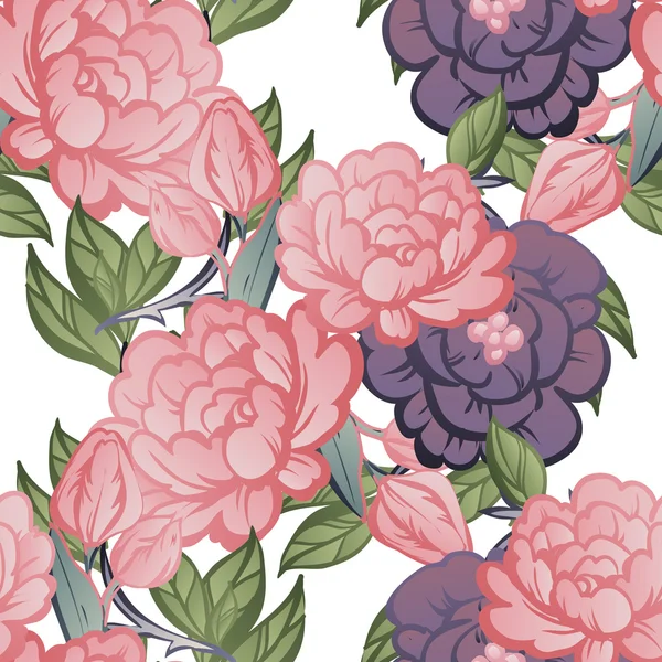 Elegancia hermosas flores — Vector de stock