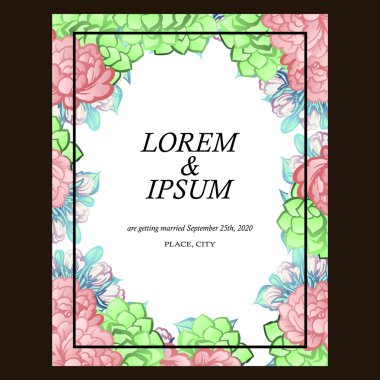 çiçekli narin davet