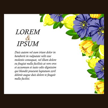 çiçekli narin davet