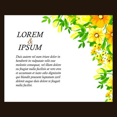 çiçekli narin davet