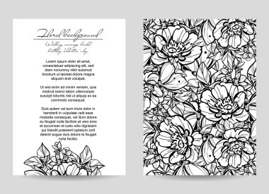 Güzel çiçekler ile davet