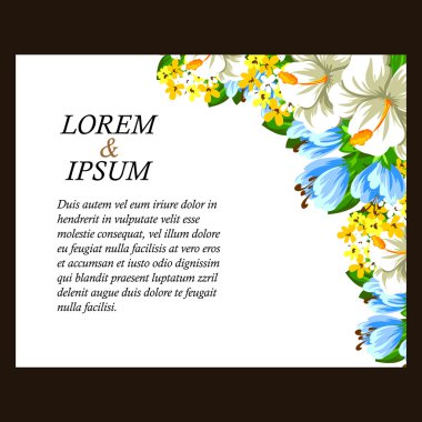 çiçekli narin davet