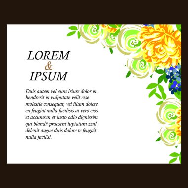 çiçekli narin davet