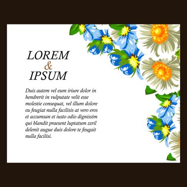 çiçekli narin davet