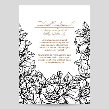 çiçekli narin davet