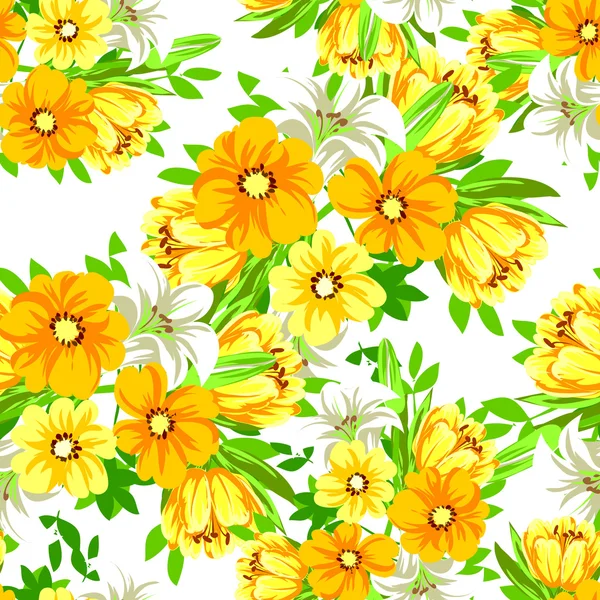 Elegancia hermosas flores — Vector de stock