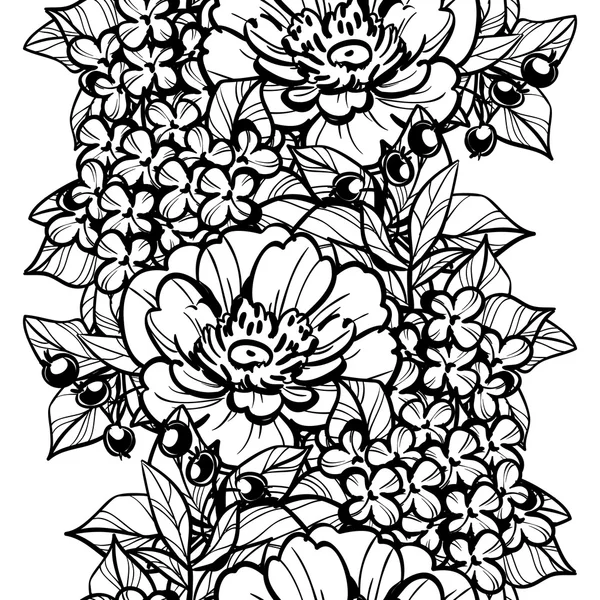 Elegantie mooie bloemen — Stockvector