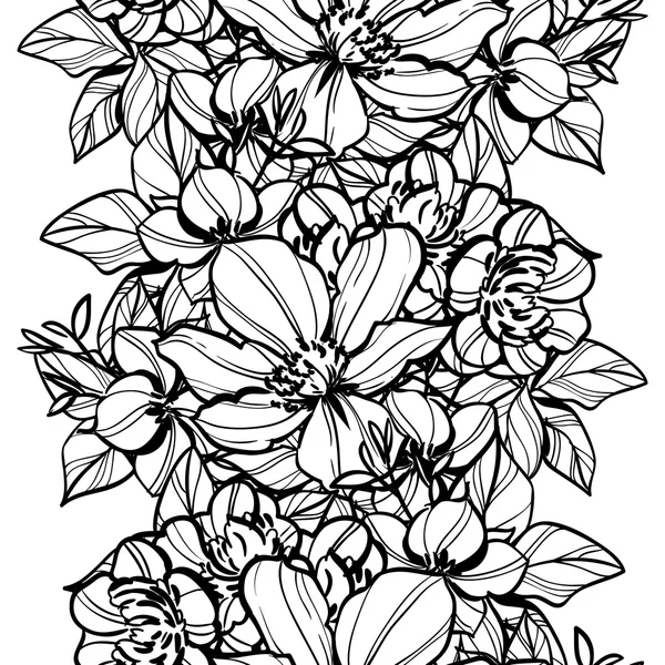 Elegancia hermosas flores — Vector de stock