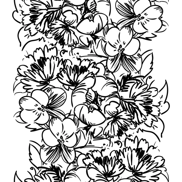 Mooie bloemen ornament — Stockvector