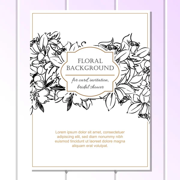 Belo ornamento floral —  Vetores de Stock