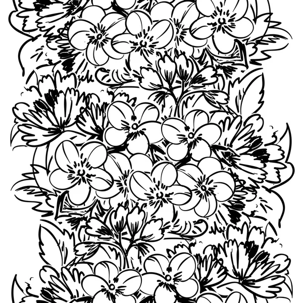 Mooie bloemen ornament — Stockvector