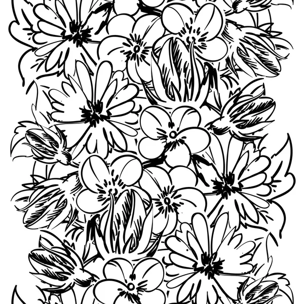 Mooie bloemen ornament — Stockvector