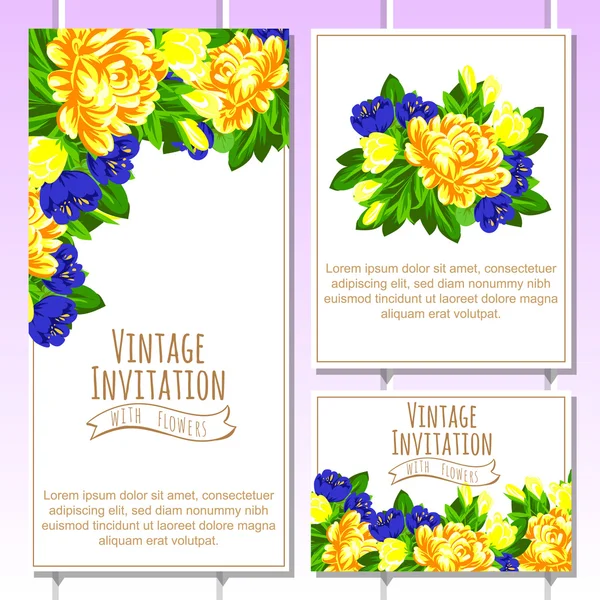 Hermosas flores ornamento — Vector de stock