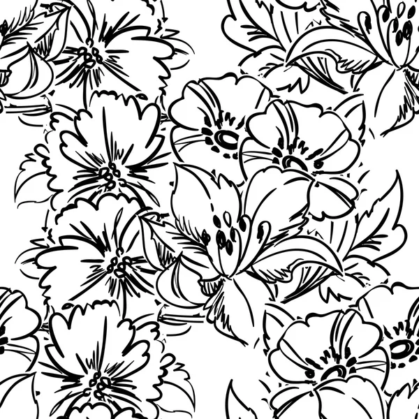 美しい花の飾り — ストックベクタ