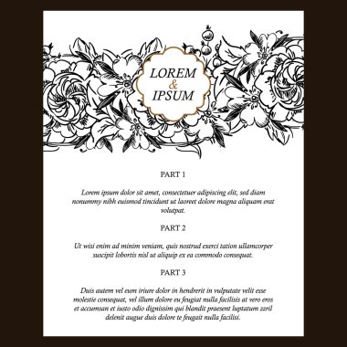 çiçekli narin davet