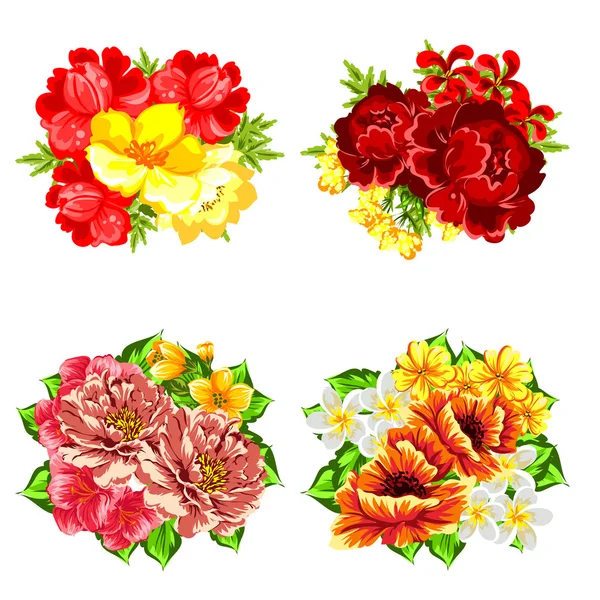 Elegancia gyönyörű virágok — Stock Vector
