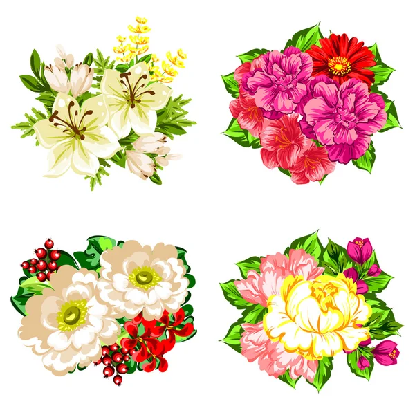 Eleganci krásné květiny — Stockový vektor