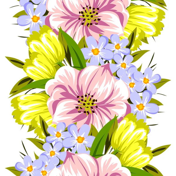 Elegantie mooie bloemen — Stockvector