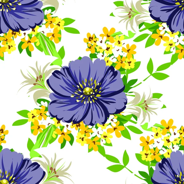 Elegancia hermosas flores — Vector de stock