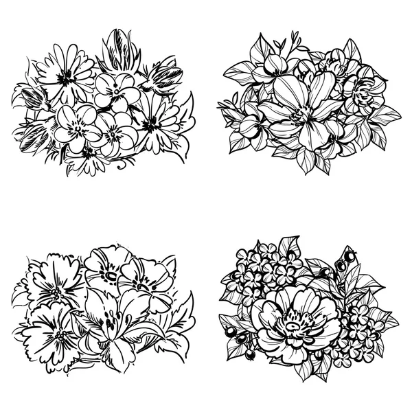 優雅な美しい花 — ストックベクタ