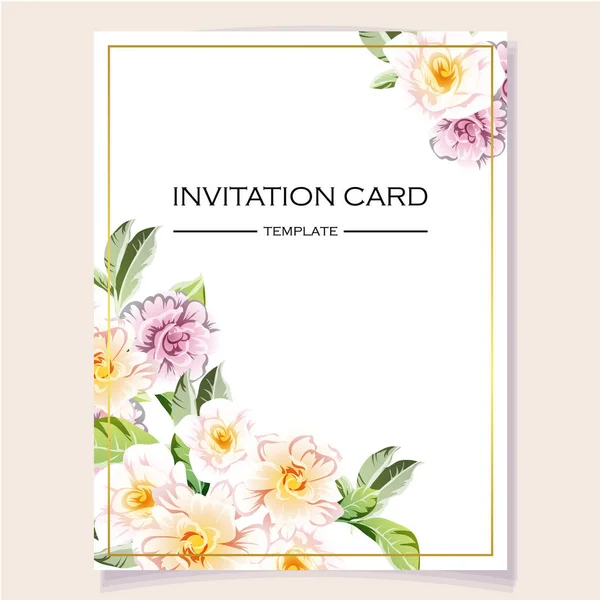 Hermosa tarjeta de invitación — Vector de stock