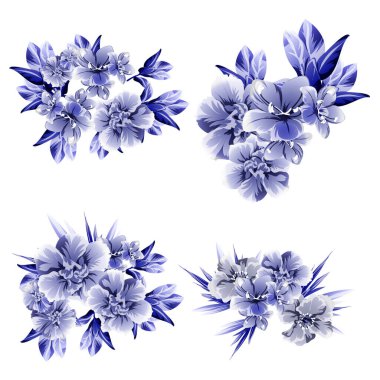 Çiçek arkaplan ile soyut desen