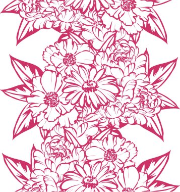 Çiçek arkaplan ile soyut desen