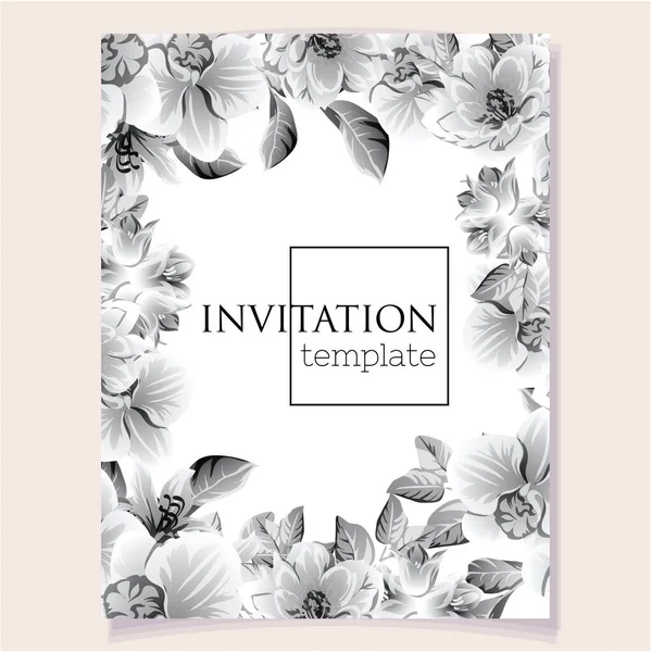 Hermosa tarjeta de invitación — Archivo Imágenes Vectoriales