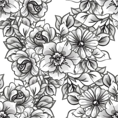 Beyaz arka planda güzel gür gri çiçekler 