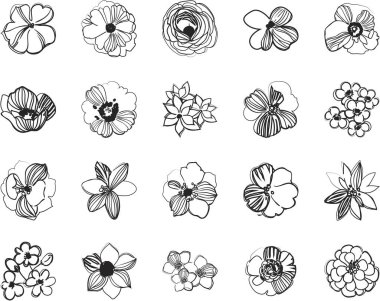 Çiçekli soyut, pürüzsüz vektör deseni