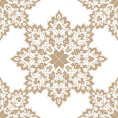 Soyut süs eşyasıyla kusursuz desen. vektör illüstrasyonu