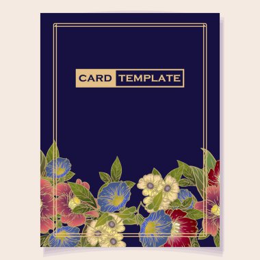 Çiçek arkaplanının vektör çizimi