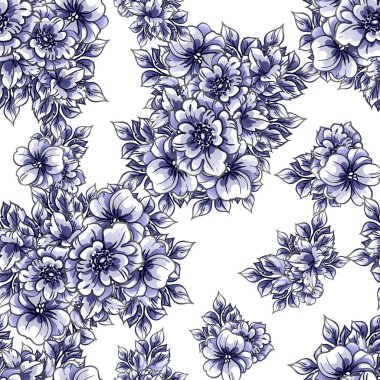 vektörsüz çiçek deseni arkaplanı