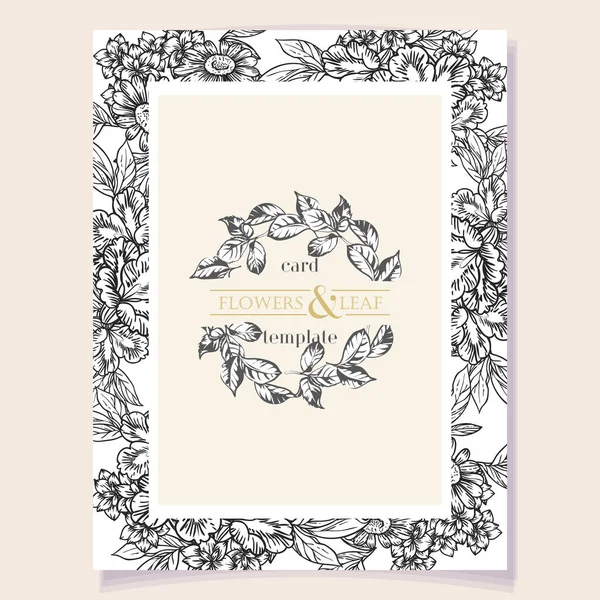 Romantische Hochzeitseinladungskarte Hochzeit Hochzeit Braut Geburtstag Valentinstag — Stockvektor