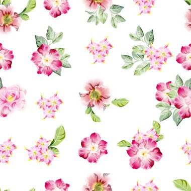 Çiçeklerle soyut zarafet arkaplanı