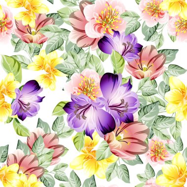 Çiçeklerle soyut zarafet arkaplanı