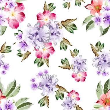 Çiçeklerle soyut zarafet arkaplanı