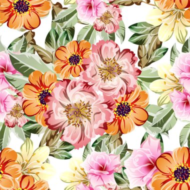 Çiçeklerle soyut zarafet arkaplanı