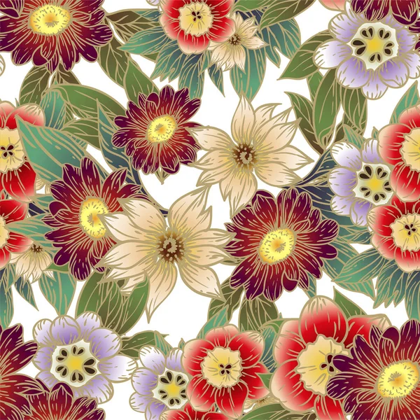 Çiçeklerle soyut zarafet arkaplanı