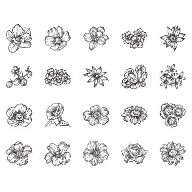 Çiçeklerle soyut zarafet arkaplanı