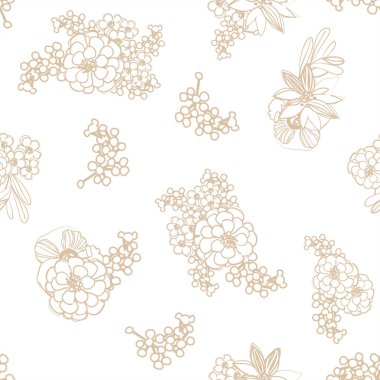 Çiçeklerle soyut zarafet arkaplanı