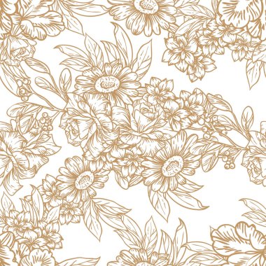 Çiçeklerle soyut zarafet arkaplanı