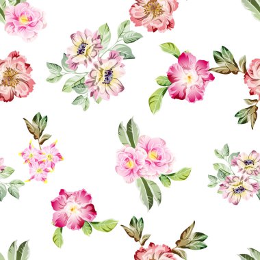 Çiçeklerle soyut zarafet arkaplanı