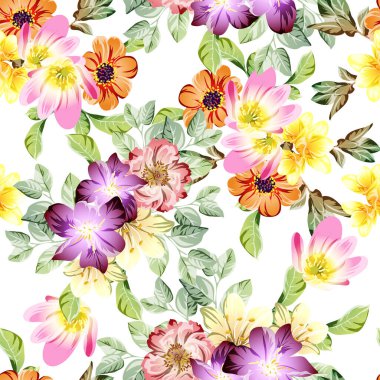 Çiçeklerle soyut zarafet arkaplanı