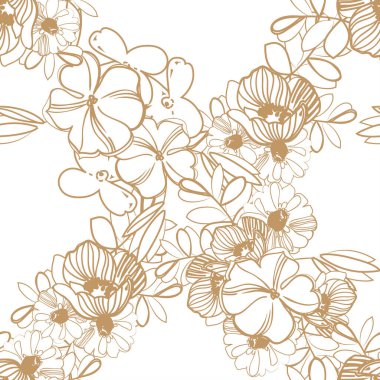 Çiçeklerle soyut zarafet arkaplanı