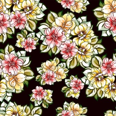 Güzel çiçek desenleri, pürüzsüz duvar kağıtları