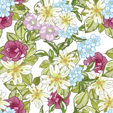 Güzel çiçek desenleri, pürüzsüz duvar kağıtları