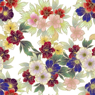 Güzel çiçek desenleri, pürüzsüz duvar kağıtları