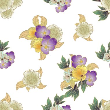 Güzel çiçek desenleri, pürüzsüz duvar kağıtları